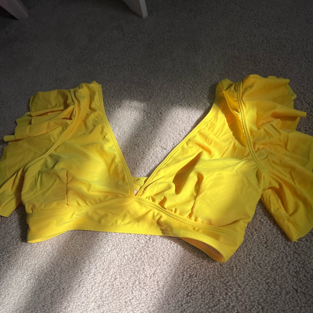 Vibrant Yellow Ruffle Bikini Set - Picture 6 of 8